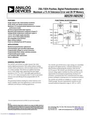 AD5292BRUZ-50 Datenblatt PDF