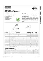 FQA9N90C-F109 数据规格书 1