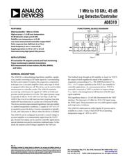 AD8319ACPZ-WP Datenblatt PDF