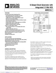 AD9518-2/PCBZ 数据规格书 1