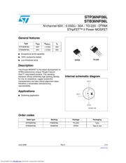 STP36NF06L Datenblatt PDF