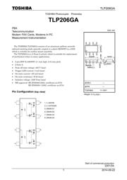 TLP206GA(V4-TPR,F) datasheet.datasheet_page 1