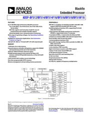 ADSP-BF512BSWZ-4 数据规格书 1