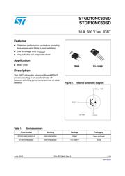 STGF10NC60SD datasheet.datasheet_page 1