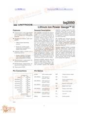 BQ2050 datasheet.datasheet_page 1