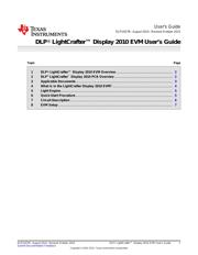 DLPDLCR2010EVM 数据规格书 1