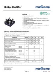 GBPC5010+ Datenblatt PDF