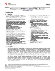 TVP5151IZQCR 数据规格书 1