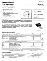 IRL640 数据规格书 1