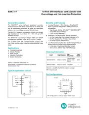 MAX7317AEE+ Datenblatt PDF