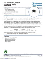 OPIA4010DTU 数据规格书 1