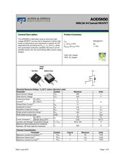 AOD5N50 datasheet.datasheet_page 1