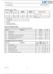 74F573D 数据规格书 5