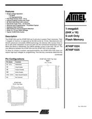 AT49F1025-70JC 数据规格书 1
