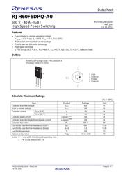 RJH60F5DPQ-A0#T0 Datenblatt PDF