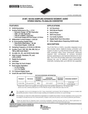 PCM1730EG4 数据规格书 1