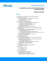 ATTINY841-SSUR Datenblatt PDF
