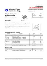 AP2306AGN 数据规格书 1