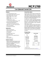 MCP1700T-1802E/TT Datenblatt PDF