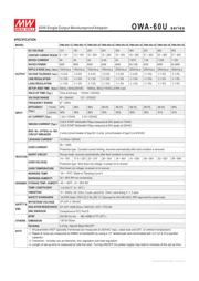 OWA-60U-12 datasheet.datasheet_page 2