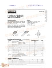 FQD2N100 datasheet.datasheet_page 1