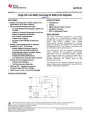 BQ27541-G1 datasheet.datasheet_page 1