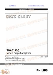 TDA6111 数据规格书 1