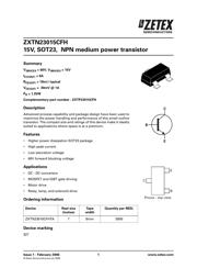 ZXTN23015CFHTA datasheet.datasheet_page 1