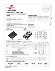 FDMS3604S 数据规格书 1