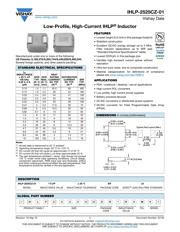 IHLP2525CZER1R0M01 Datenblatt PDF