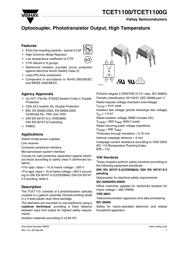 TCET1100G Datenblatt PDF