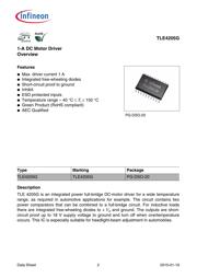 TLE 4205 G 数据规格书 2