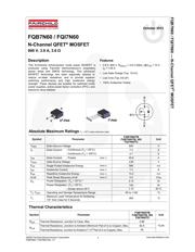 FQB7N60TM 数据规格书 1