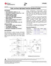 OPA3832IPW 数据规格书 1