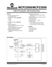 MCP23008 数据规格书 1