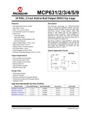 MCP631T-E/SN 数据规格书 1