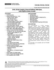 PCM1781 Datenblatt PDF