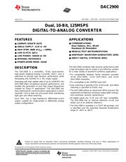 DAC2900Y/1K 数据规格书 1