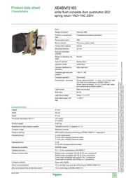 XB4BW3165 datasheet.datasheet_page 1