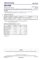 2SC3356-T1B-A Datenblatt PDF