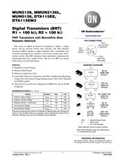 DTA115EET1G 数据规格书 1