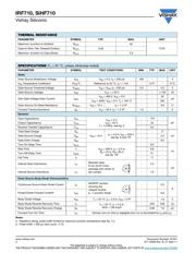 IRF710PBF 数据规格书 2