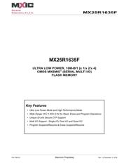 MX25R1635FBDIL0 datasheet.datasheet_page 1