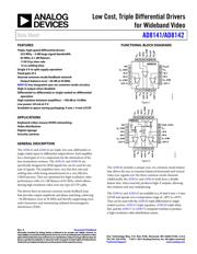 AD8142ACPZ-R7 datasheet.datasheet_page 1