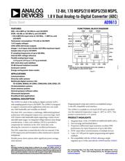 AD9613BCPZ-210 datasheet.datasheet_page 1