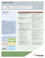 MC9S12DG256CPVE 数据规格书 1