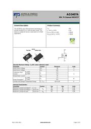 AO3407A datasheet.datasheet_page 1