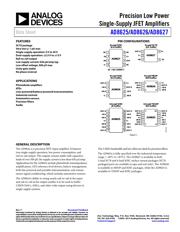 AD8625ARZ Datenblatt PDF