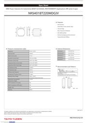 NRS4018T220MDGJV 数据规格书 1