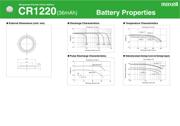 CR1220 MAXELL B5 datasheet.datasheet_page 1